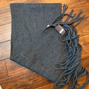 Lucky Brand Charcoal Cable Knit Scarf